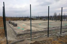 У Южному будують нові баскетбольні майданчики
