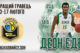 Знов MVP тижня гравець «Хіміка»