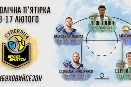 Суперліга Парі-Матч: один легіонер та українці сформували п`ятірку тижня