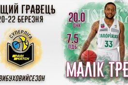 Блискучій фініш БК «Запоріжжя» допоміг Маліку Тренту стати MVP тижня