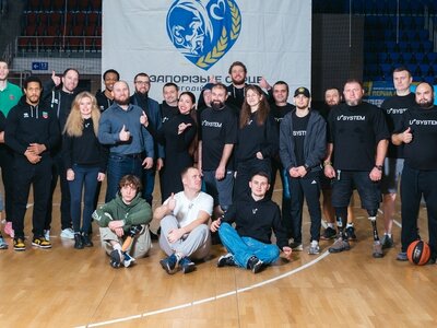 Гравці БК Запоріжжя зіграли в баскетбол з ветеранами війни