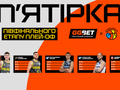 Визначено символічну збірну та MVP другого раунду плейоф Суперліги GGBET
