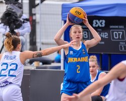 Ліга націй 3х3: жіноча збірна U-23 завершила перший день без перемог