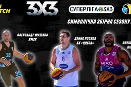 Суперліга Парі-Матч 3х3: визначено символічну збірну сезону