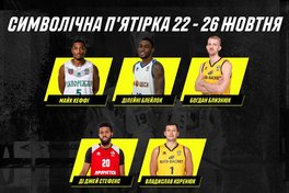 Визначено символічну п’ятірку та MVP третього ігрового тижня Суперліги Паріматч