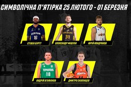 Визначено символічну збірну та MVP Суперліги Паріматч 25 лютого – 1 березня
