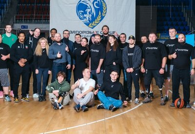 Гравці БК Запоріжжя зіграли в баскетбол з ветеранами війни