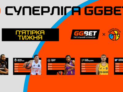 Визначено символічну збірну та MVP 1 туру Суперліги GGBET