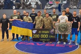 БК Дніпро передав 400 тисяч гривень на допомогу ЗСУ