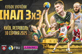 Фінальний етап Кубку України-2025 з баскетболу 3х3 пройде у Києві 30 серпня